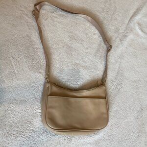 Wild Fable Tan Leather Shoulder Purse With Adjustable Strap